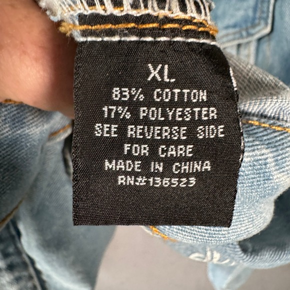 Brooklyn Cloth Mens Denim Jacket XL Blue Jean Trucker Savage‎ - Picture 16 of 16